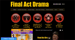 Desktop Screenshot of finalactdrama.com