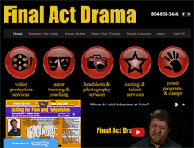 Tablet Screenshot of finalactdrama.com